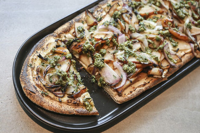 Pear flatbread at GLAM Pear flatbread at GLAM